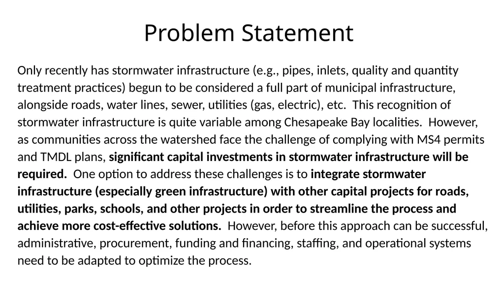 Streamlining Integrated Infrastructure - slide 2 of 9