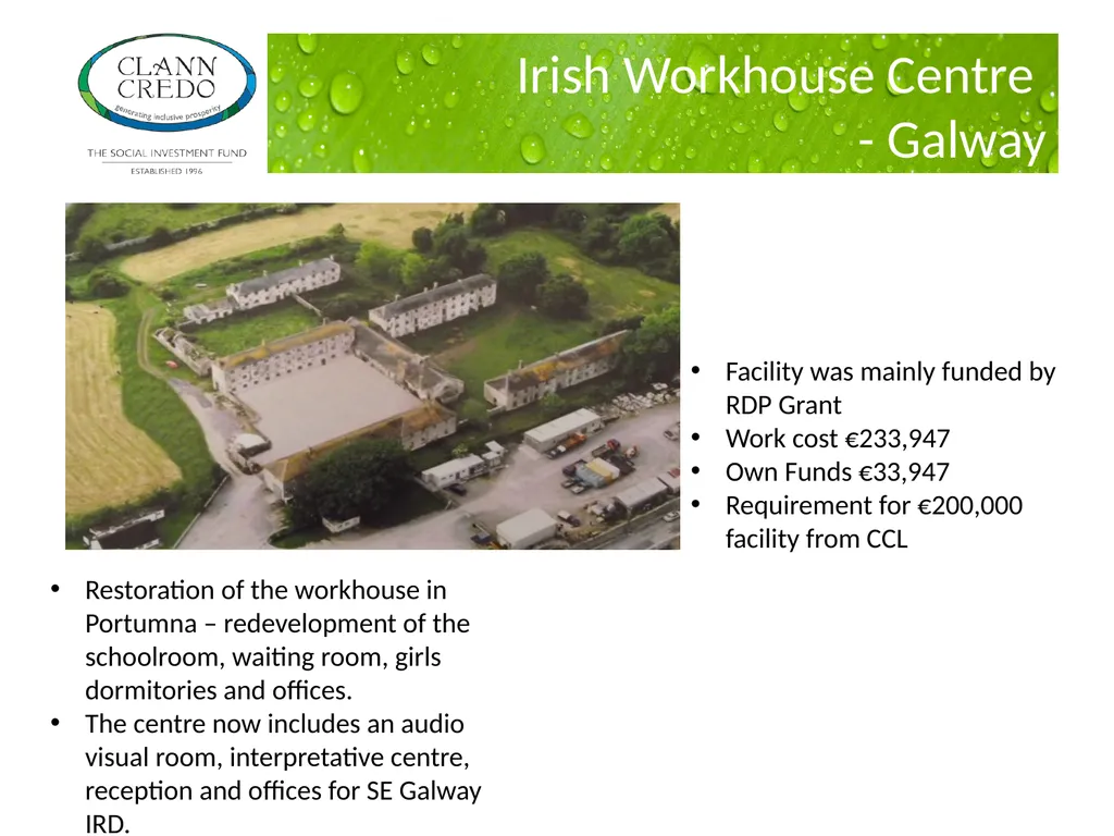 Clann Credo – Community Loan Finance Tracey Hannon - slide 8 of 14