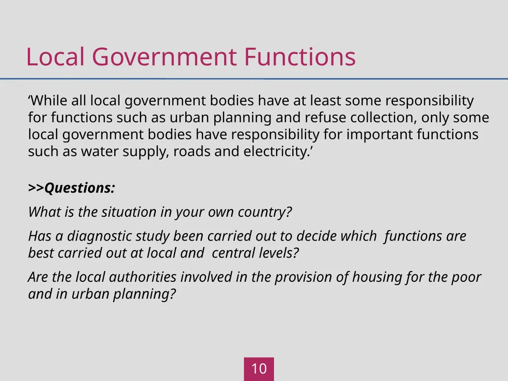 Local Government Learning Outcomes Participants - slide 10 of 21