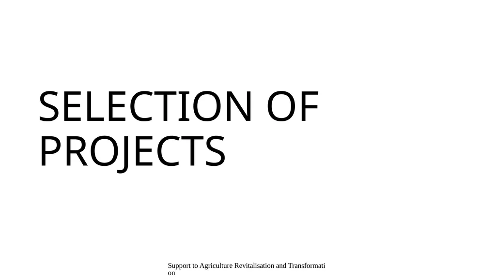 Presentation content Support to Agriculture - slide 21 of 30