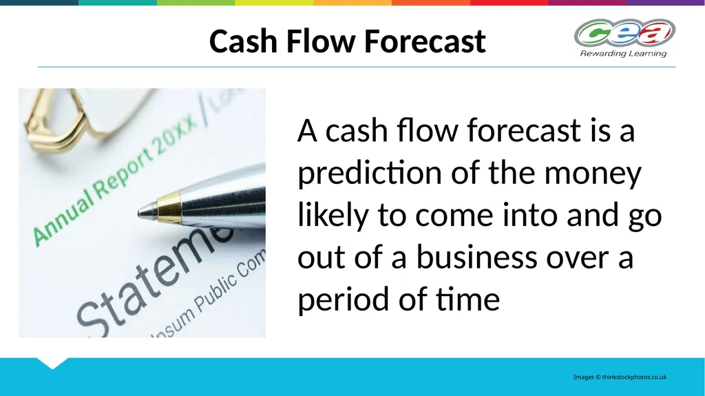 Cash Flow Forecasts GCSE Business Studies Unit 2 - slide 3 of 14