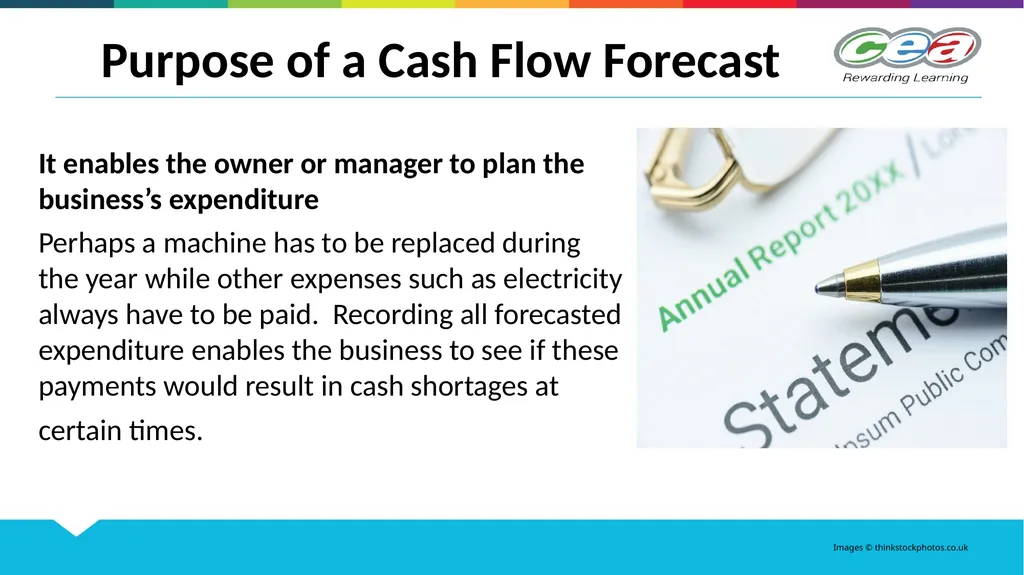 Cash Flow Forecasts GCSE Business Studies Unit 2 - slide 4 of 14