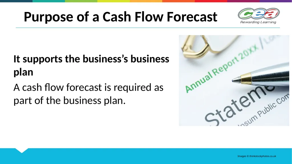Cash Flow Forecasts GCSE Business Studies Unit 2 - slide 8 of 14