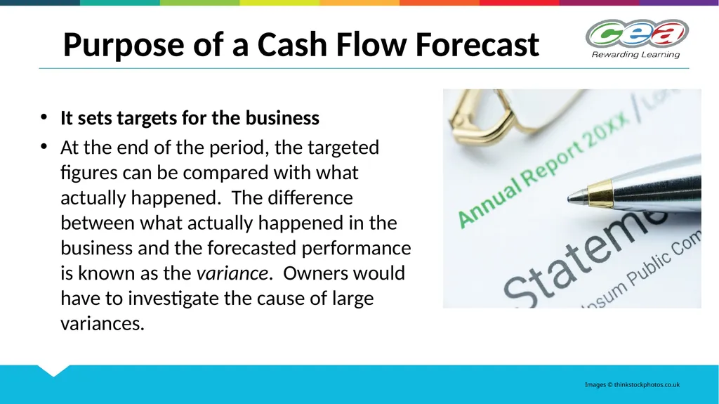 Cash Flow Forecasts GCSE Business Studies Unit 2 - slide 9 of 14