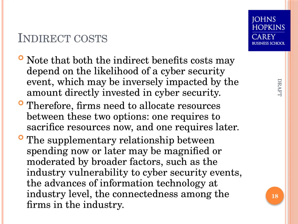 Assessing Cyber Security Investment Options: An - slide 18 of 24