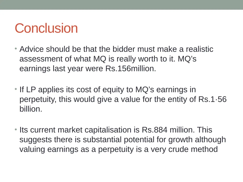 kC2 Corporate Finance With Trevin Hannibal (CIMA - slide 136 of 161
