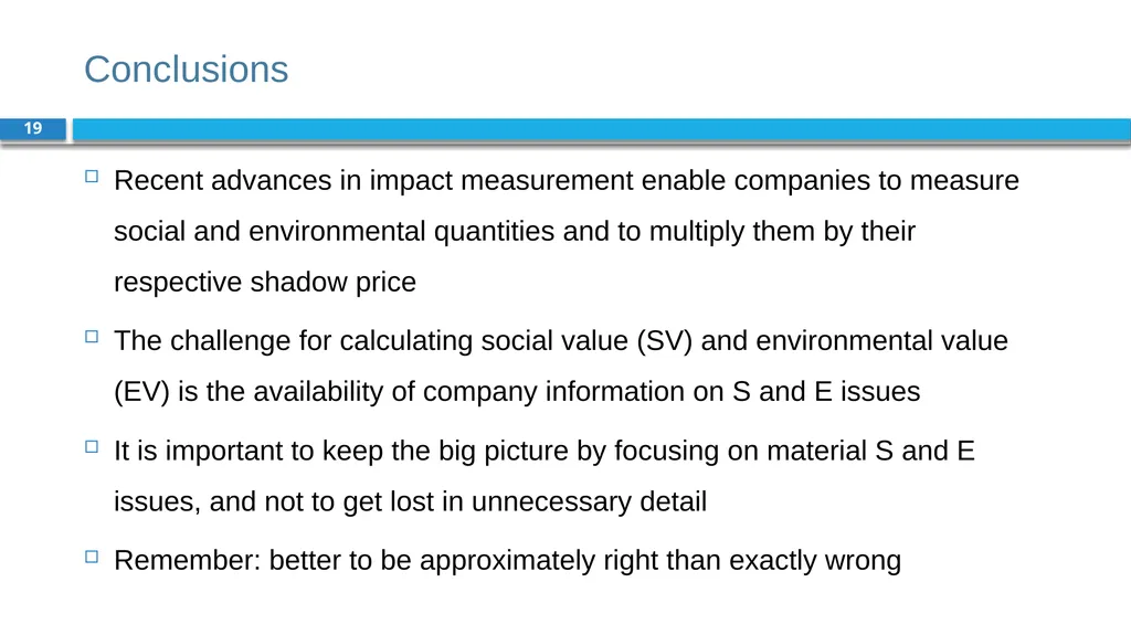 Corporate Finance for Long-Term Value Chapter 5: - slide 19 of 19