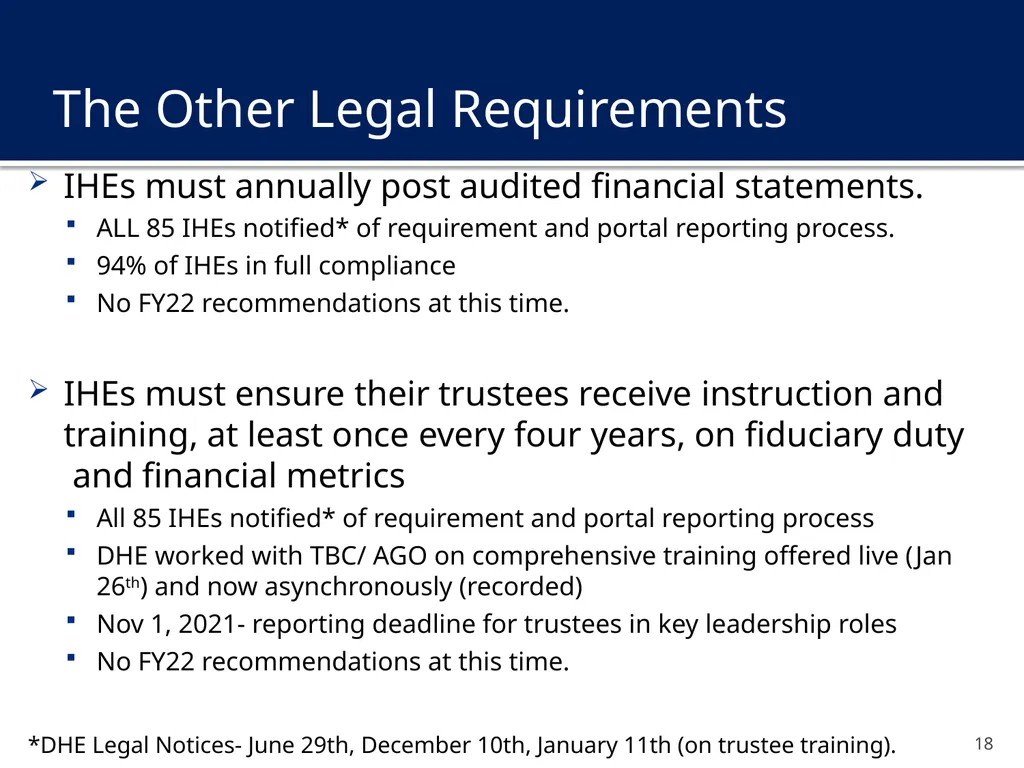 Financial Assessment and Risk Monitoring (FARM) of - slide 18 of 24