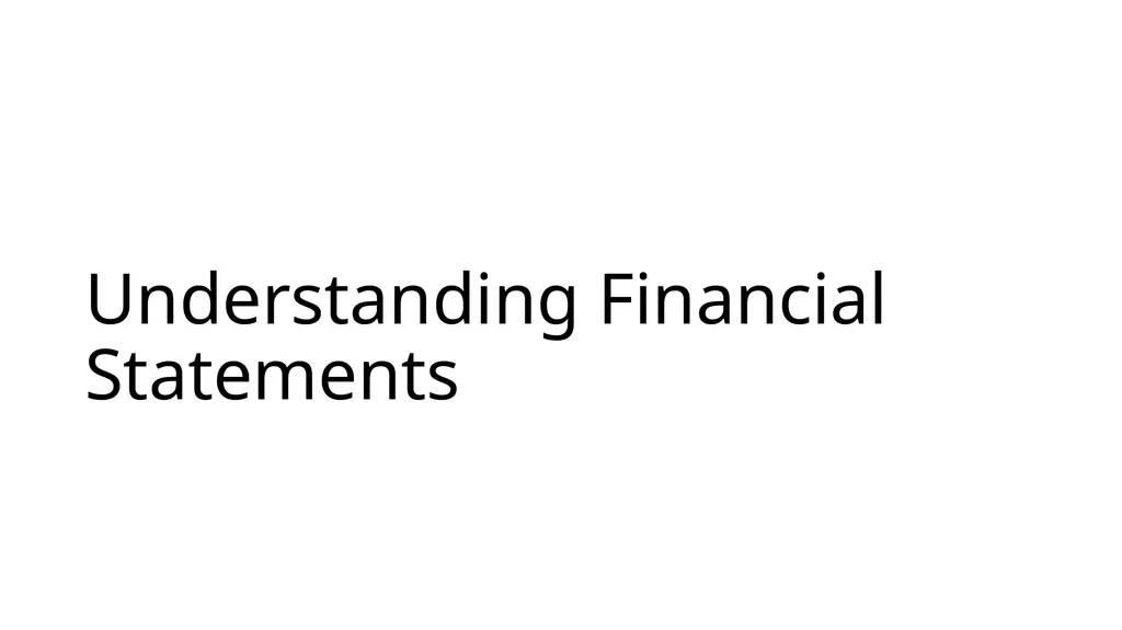 Reading & Understanding Financial Statements March - slide 34 of 45