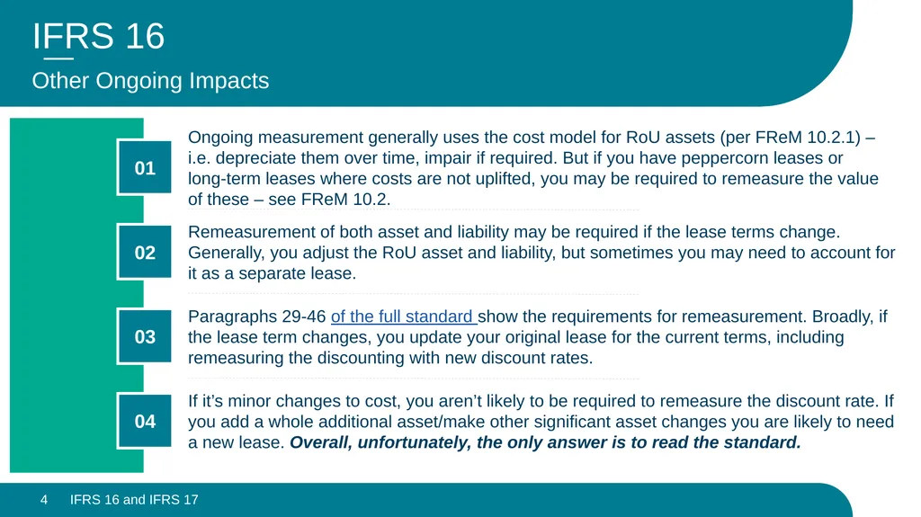 IFRS 16 and IFRS 17 – Looking Back, Looking - slide 4 of 11