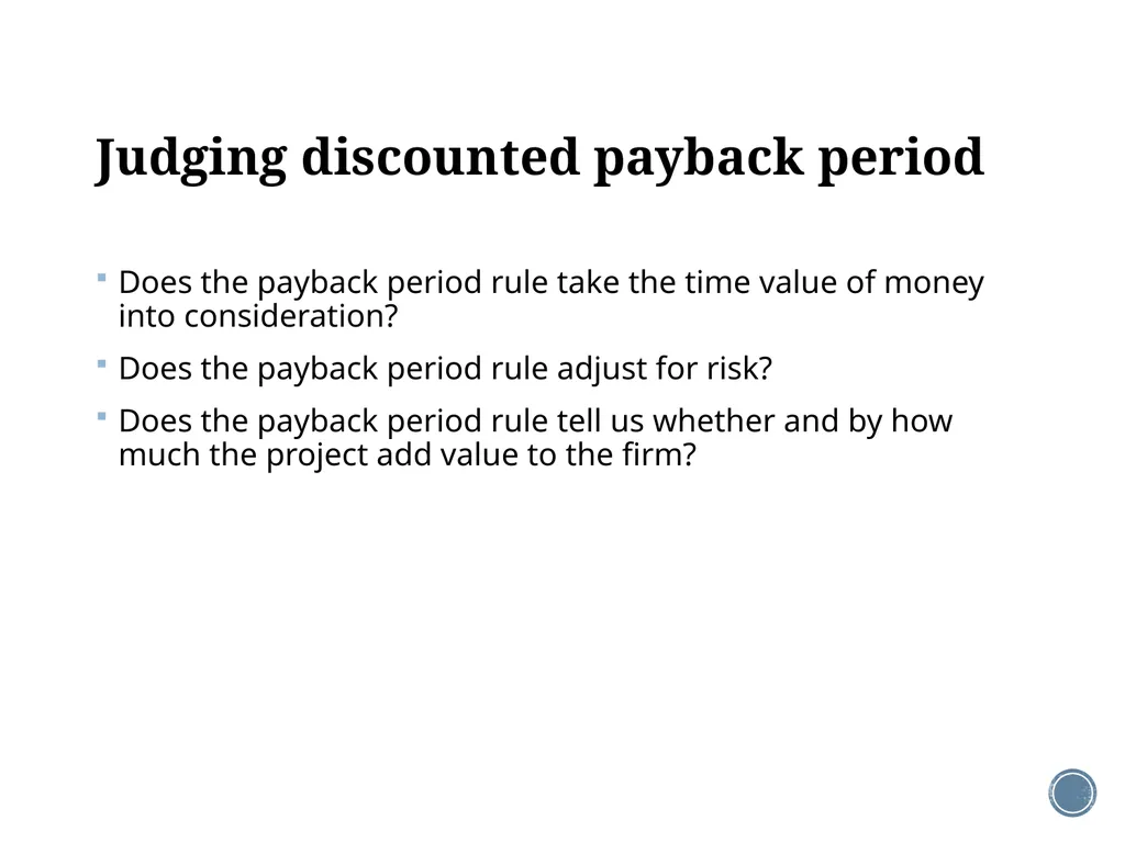 Chapter 5: Net present value and other investment - slide 20 of 40