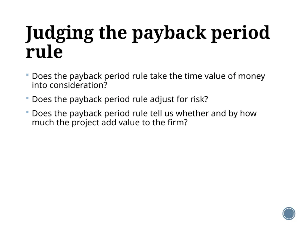 Chapter 5: Net present value and other investment - slide 14 of 40