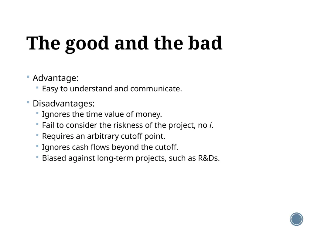 Chapter 5: Net present value and other investment - slide 15 of 40