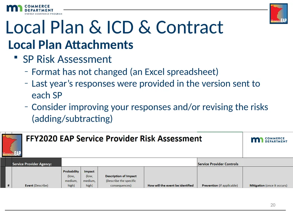 Energy Assistance Program FFY20 Annual Training - slide 20 of 27