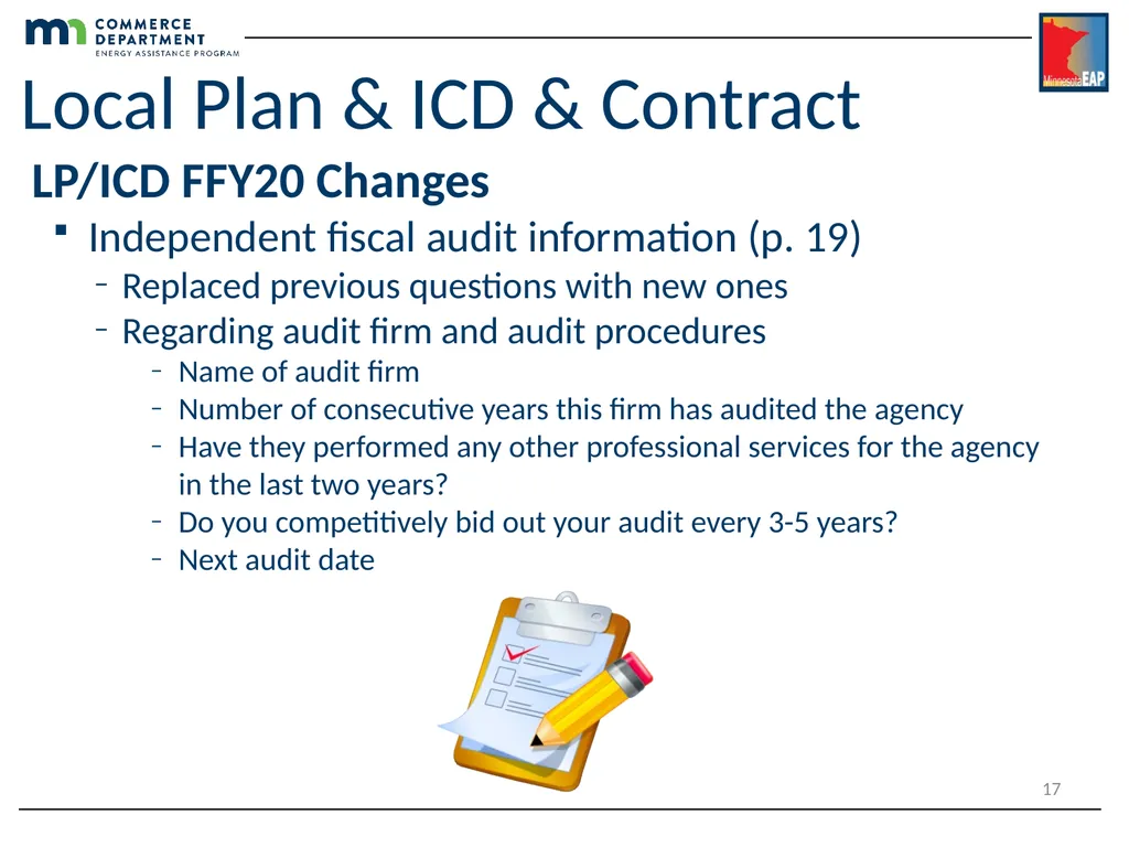 Energy Assistance Program FFY20 Annual Training - slide 17 of 27