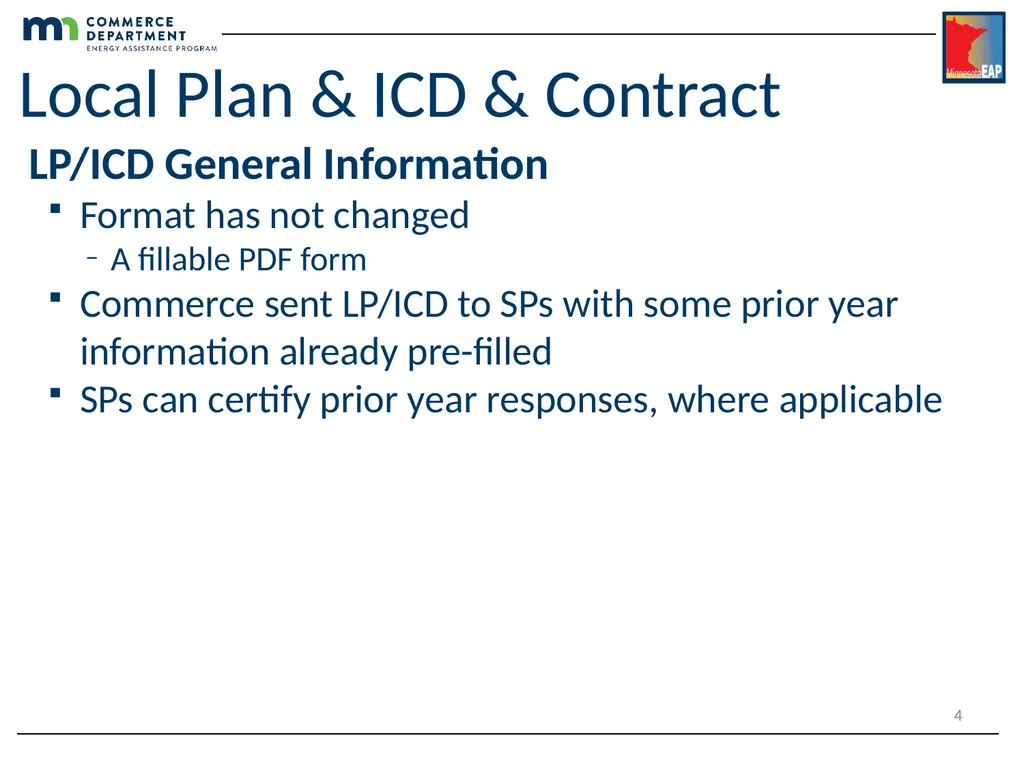 Energy Assistance Program FFY20 Annual Training - slide 4 of 27
