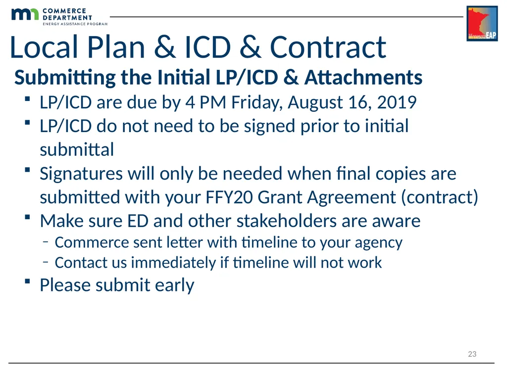 Energy Assistance Program FFY20 Annual Training - slide 23 of 27