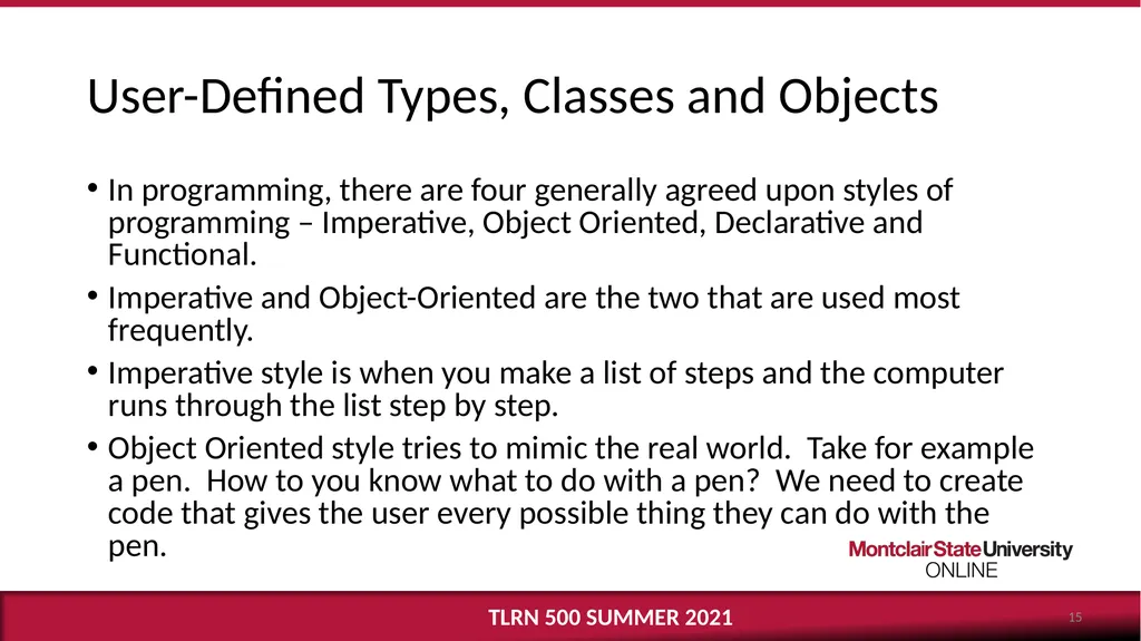 Computational Thinking Dr. Katherine Herbert - slide 15 of 19