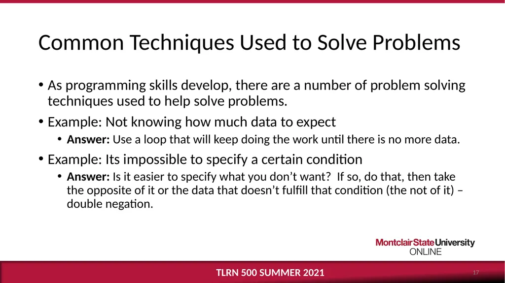 Computational Thinking Dr. Katherine Herbert - slide 17 of 19