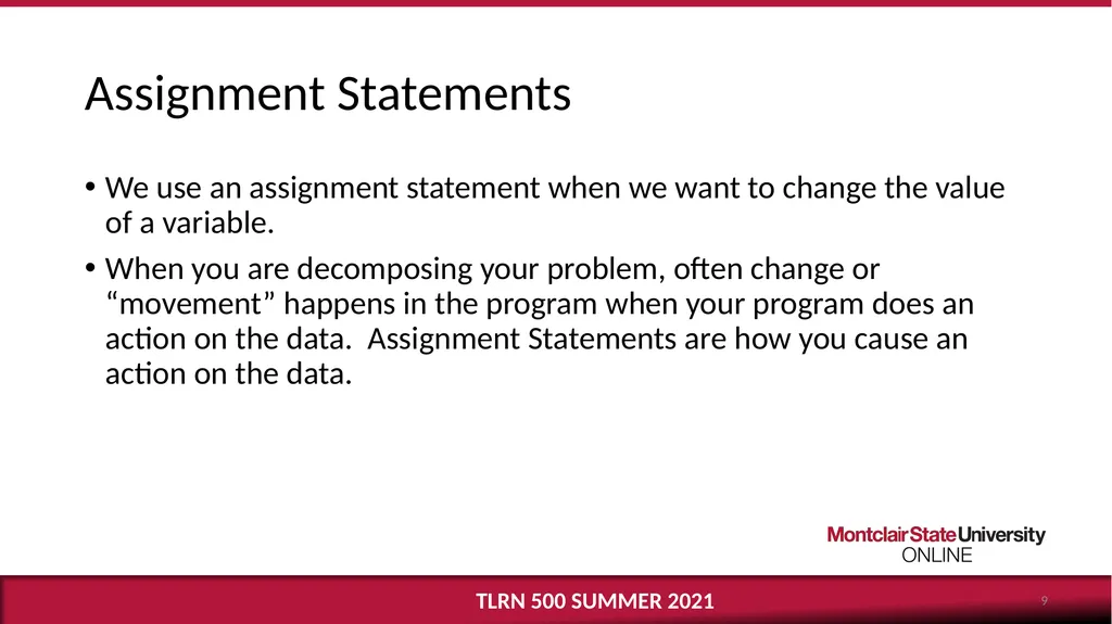 Computational Thinking Dr. Katherine Herbert - slide 9 of 19