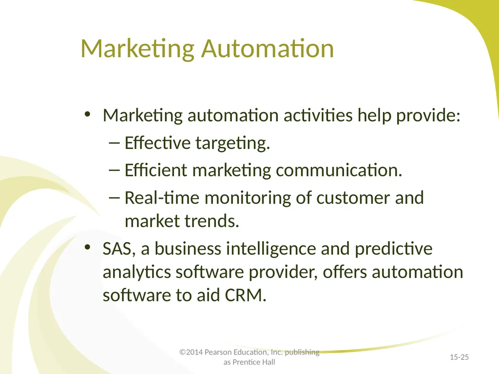 Customer Relationship Management E-Marketing/7E - slide 25 of 33