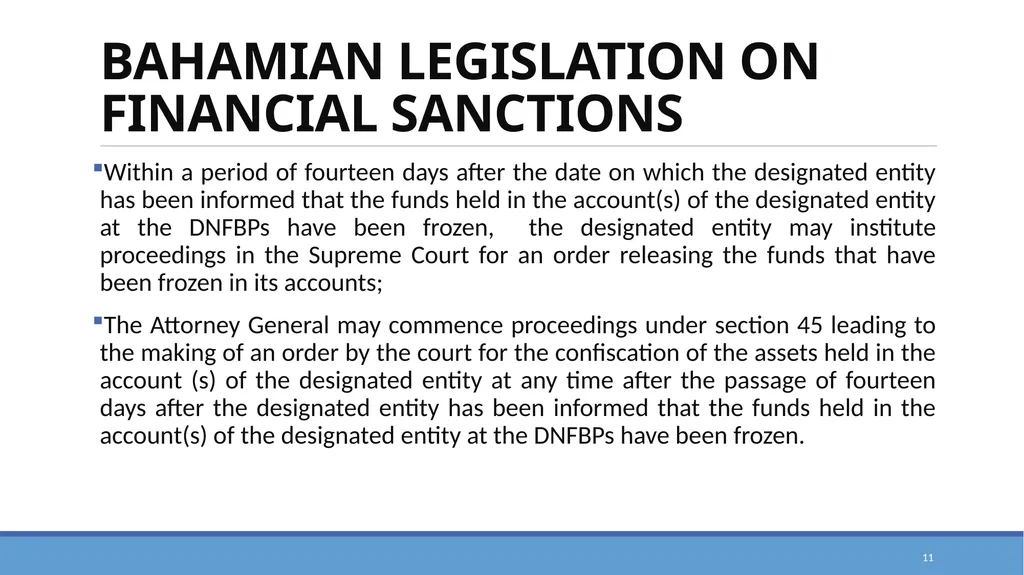 TARGETED FINANCIAL SANCTIONS RELATED TO TERRORISM, - slide 11 of 25