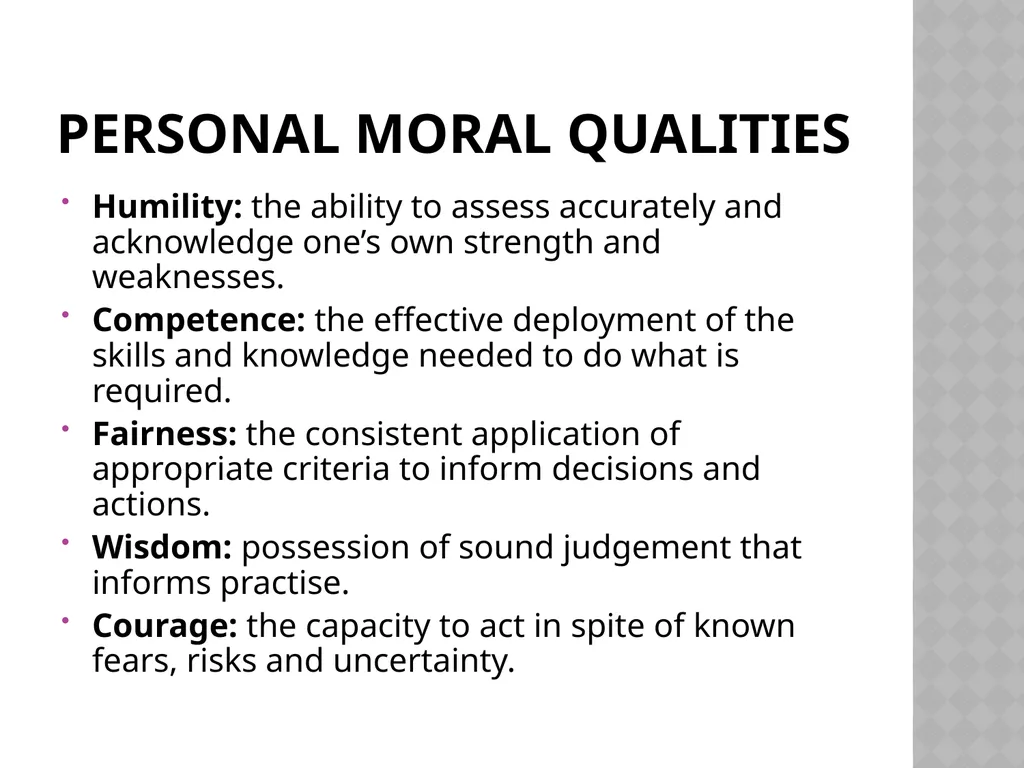 Ethics for Counselling and Psychotherapy Values - slide 13 of 19