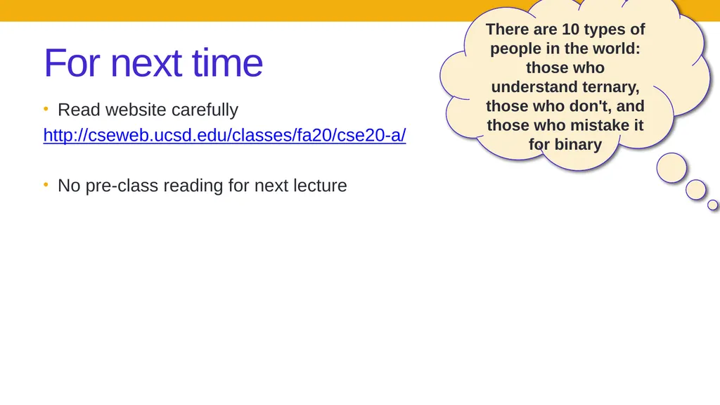 CSE 20 Discrete math Fall 2020 - slide 20 of 20