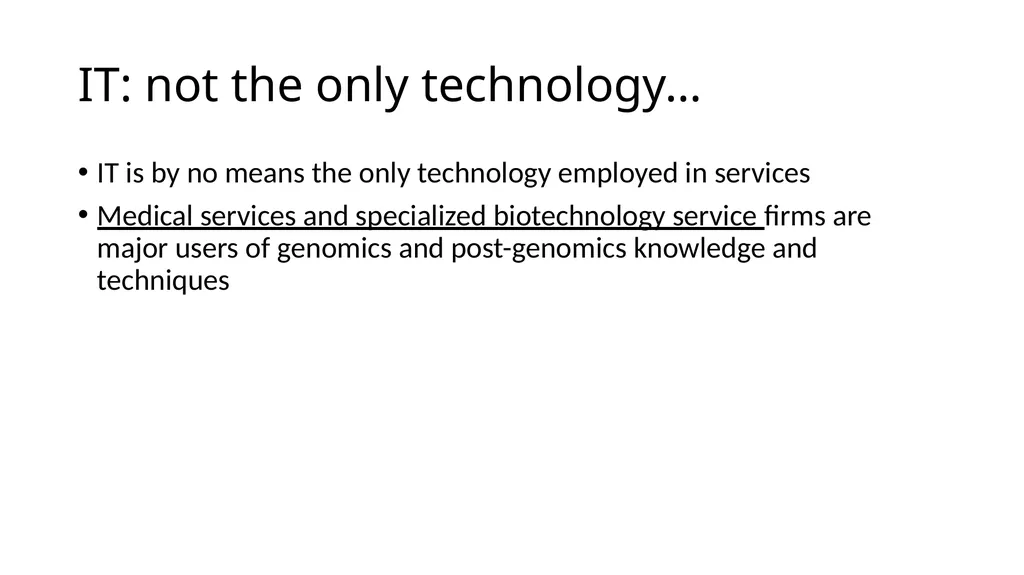 Innovation in services A topic of growing interest - slide 15 of 32