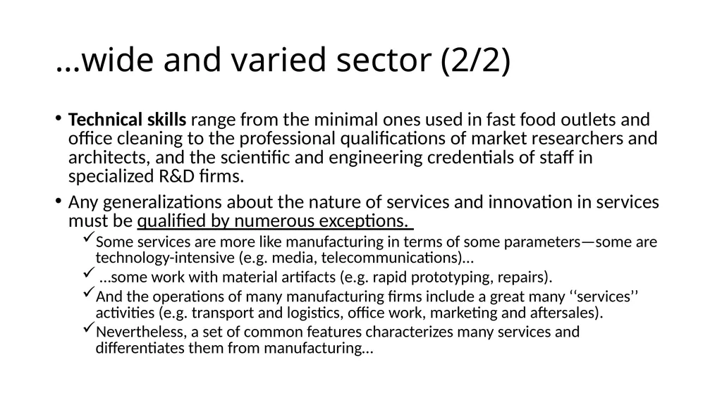 Innovation in services A topic of growing interest - slide 5 of 32