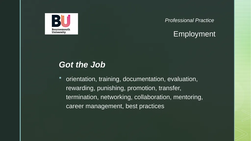 The Enterprise Roles and Responsibilities - slide 16 of 19