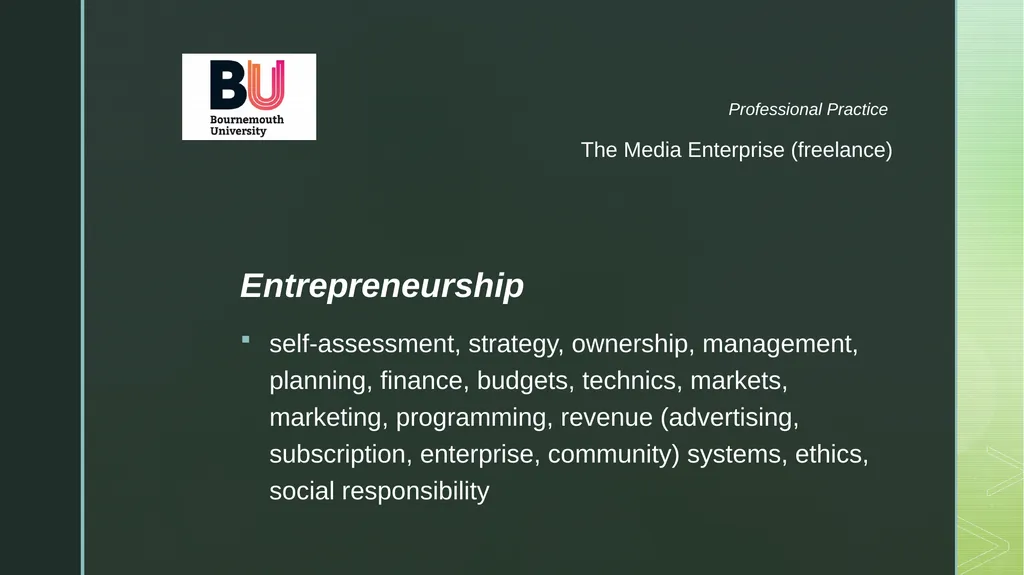 The Enterprise Roles and Responsibilities - slide 12 of 19