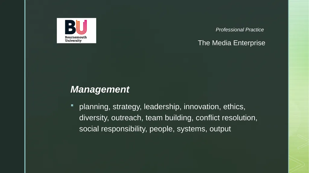 The Enterprise Roles and Responsibilities - slide 6 of 19