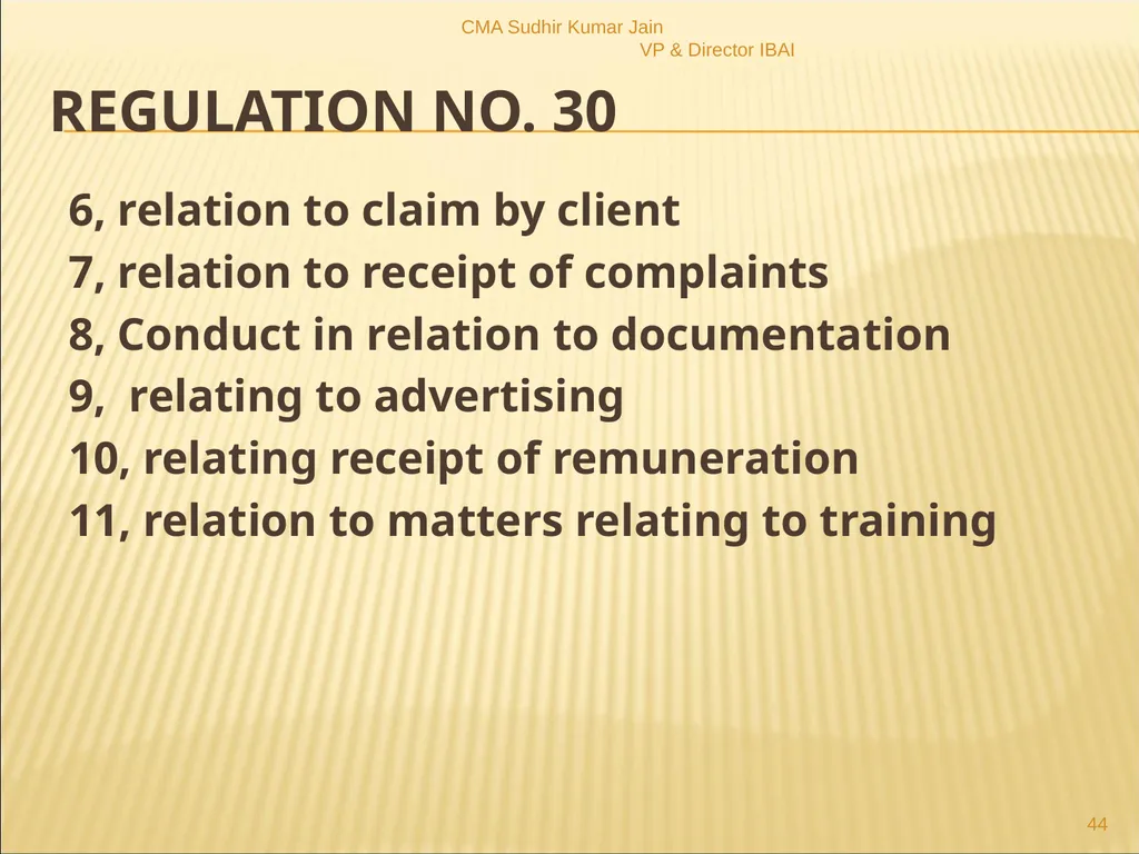 A Presentation On IRDAI (Insurance Brokers) - slide 44 of 79