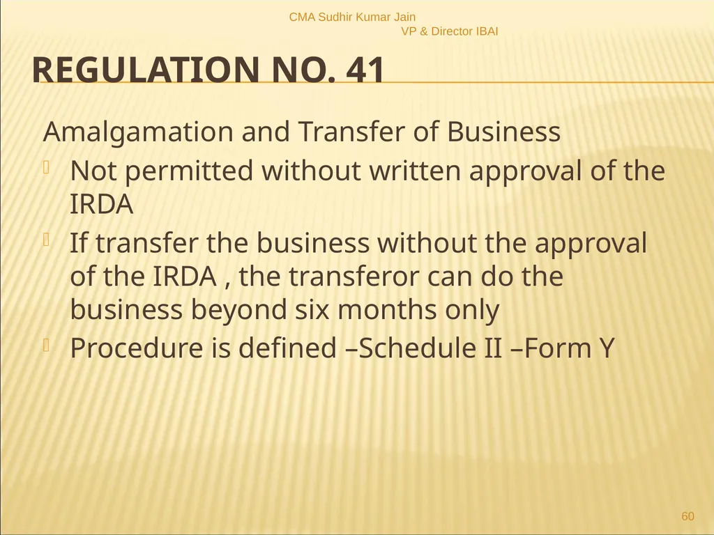 A Presentation On IRDAI (Insurance Brokers) - slide 60 of 79