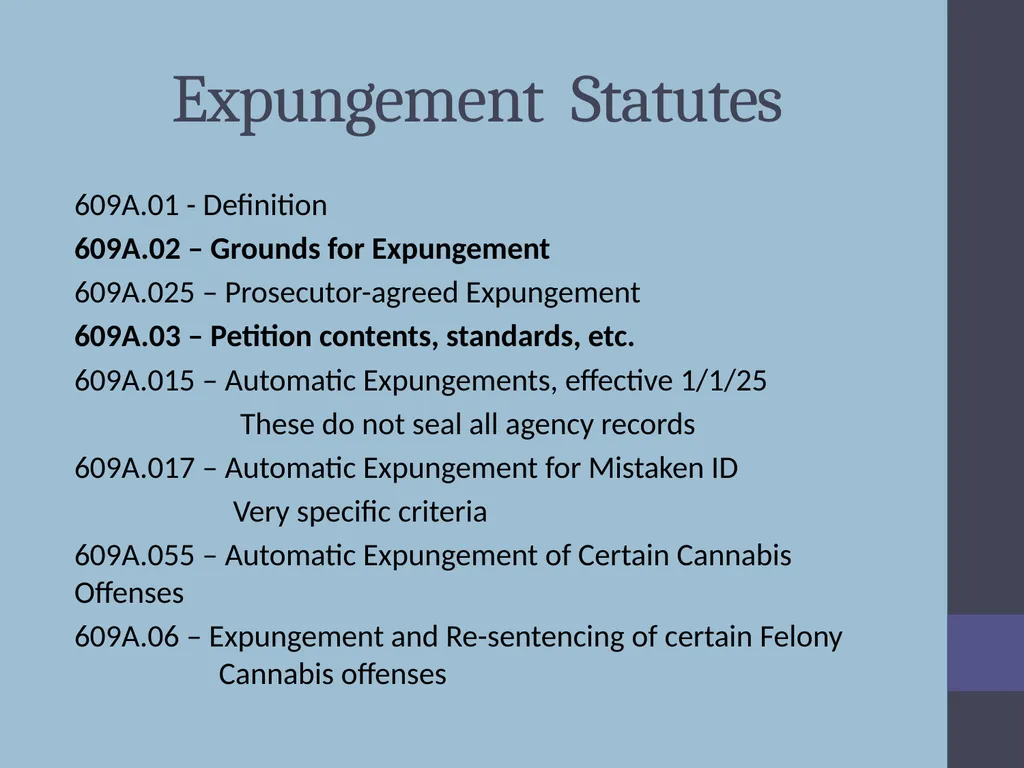 Criminal Expungement Full Representation Training - slide 13 of 41