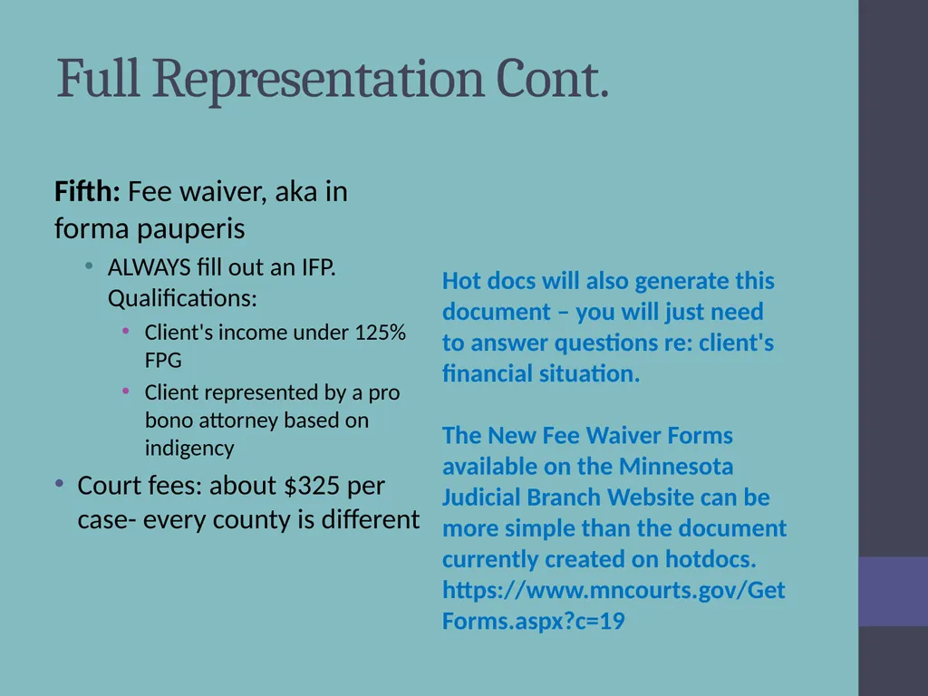 Criminal Expungement Full Representation Training - slide 28 of 41