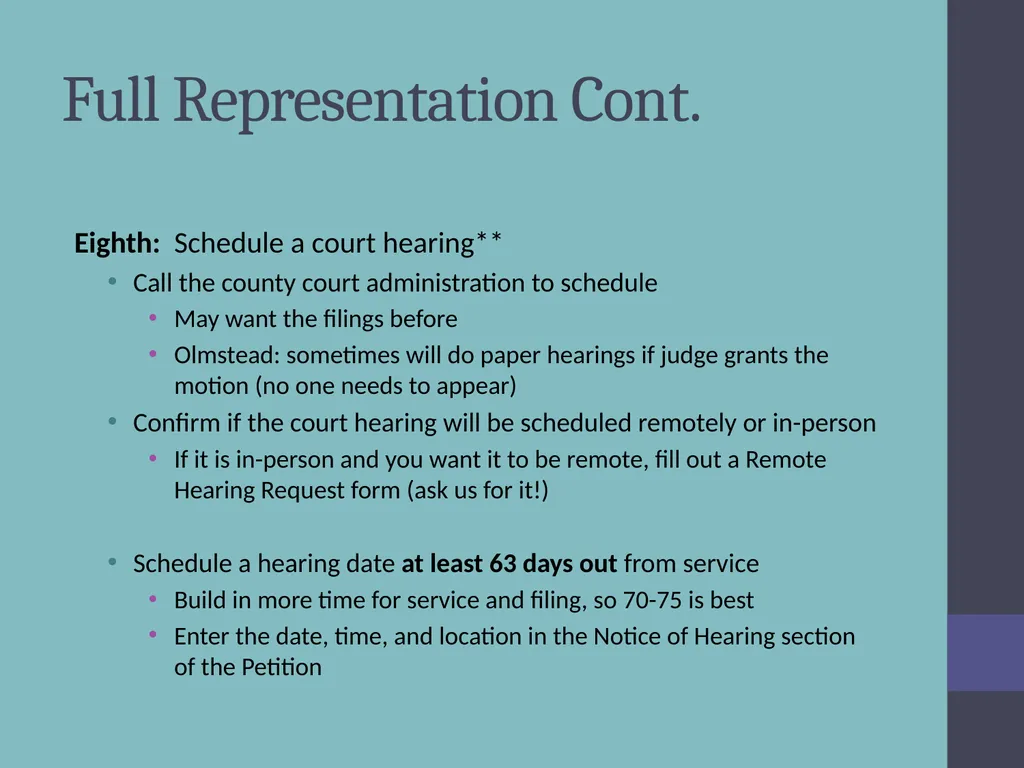 Criminal Expungement Full Representation Training - slide 31 of 41