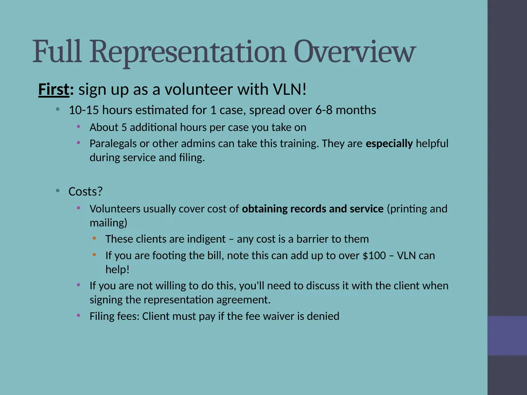Criminal Expungement Full Representation Training - slide 16 of 41