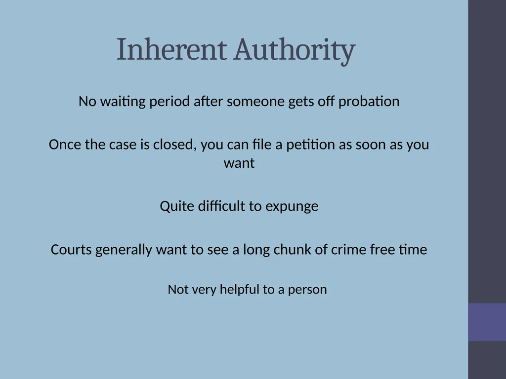 Criminal Expungement Full Representation Training - slide 14 of 41