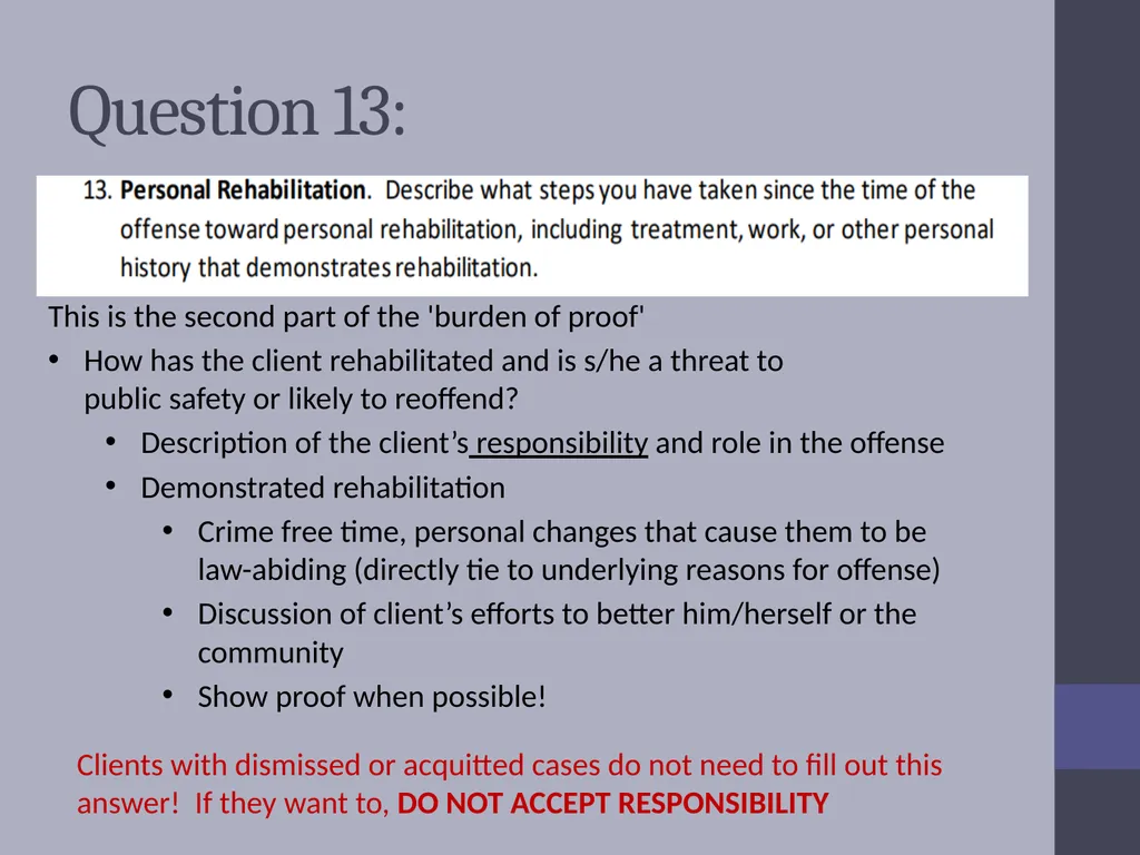 Criminal Expungement Full Representation Training - slide 25 of 41