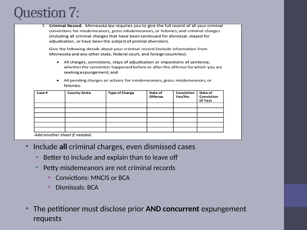 Criminal Expungement Full Representation Training - slide 22 of 41