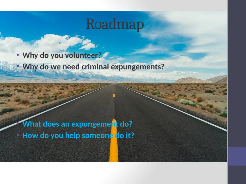Criminal Expungement Full Representation Training - slide 2 of 41