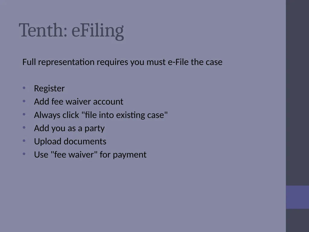 Criminal Expungement Full Representation Training - slide 34 of 41