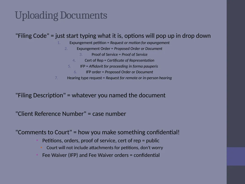 Criminal Expungement Full Representation Training - slide 37 of 41