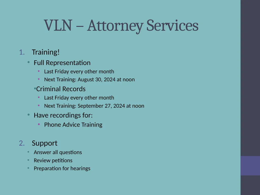 Criminal Expungement Full Representation Training - slide 4 of 41