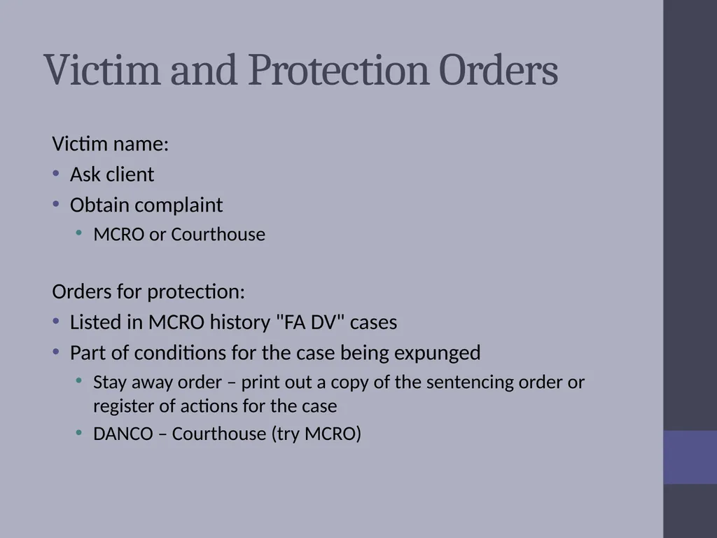 Criminal Expungement Full Representation Training - slide 24 of 41