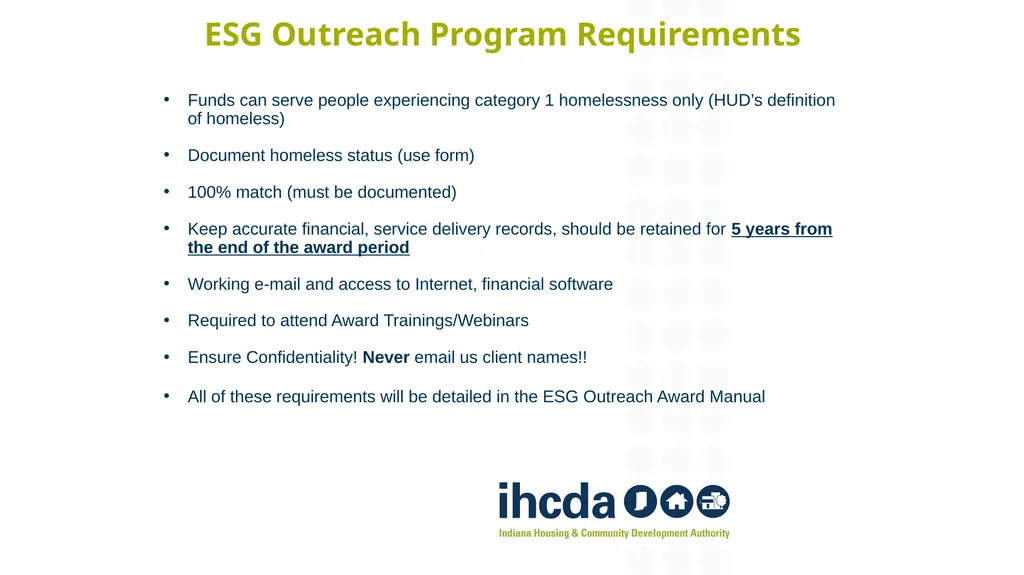 Fiscal Year 2022 Emergency Solutions Grant (ESG) - slide 18 of 78