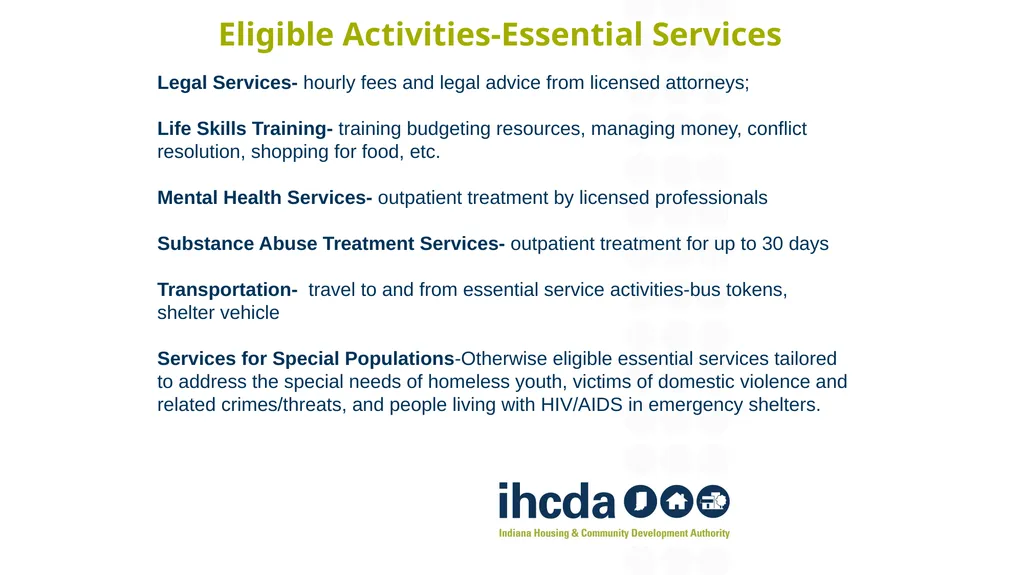 Fiscal Year 2022 Emergency Solutions Grant (ESG) - slide 27 of 78