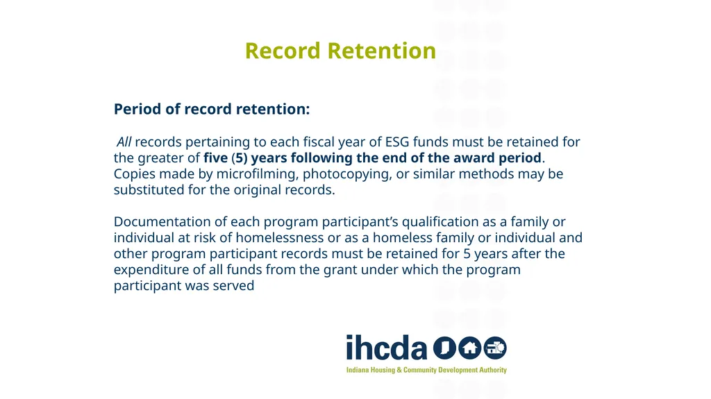 Fiscal Year 2022 Emergency Solutions Grant (ESG) - slide 14 of 78